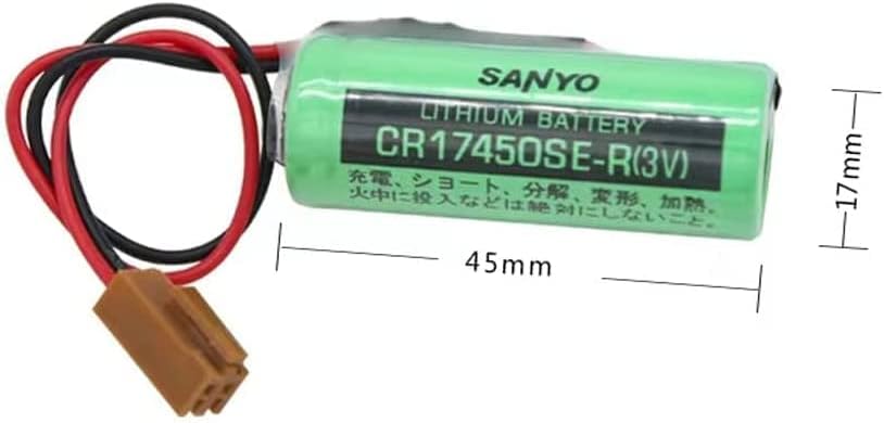 Miniatura 8 de CR17450SE-R  A98L-0031-0012 Batería PLC de 3 V 2500 mAh con enchufe para FANUC 0.669 * 1.787 in (12 unidades)