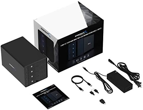 Sabrent USB 3.2 4-Bay 3.5" SATA Hard Drive Tray-less Docking Station (DS-SC4B)