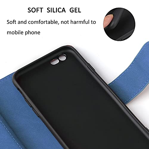 Étui portefeuille iPhone 6 Plus zippé pour ranger cartes et monnaie - 6