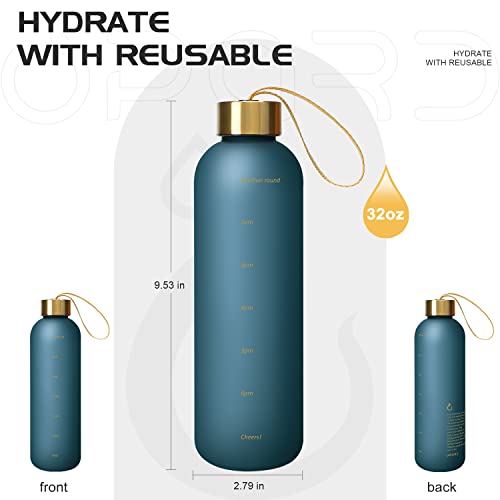 Opard Slim Trinkflasche 800ml Auslaufsicher Wasserflasche Sport BPA Frei – Ansicht 3