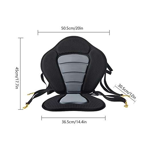 Coussin de kayak de luxe paddleboards siège dossier haut avec sangles et crochets - 6