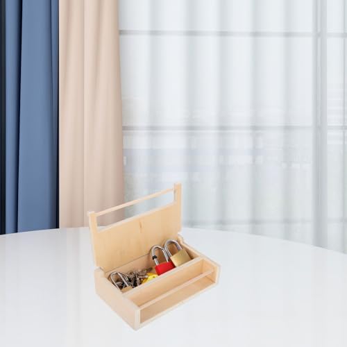 Jeu Éducatif Montessori en Bois Clés et Cadenas d'Éveil Fille Garçon Motricité Fine 3 Ans - 4