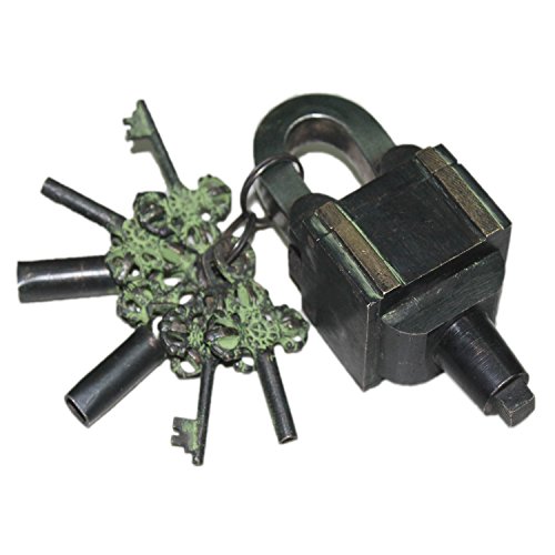 Home - Garden Brass Padlock - Lock with Keys -