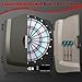 Electronic Dart Board Cabinet Set, Illuminated Target Dartboard for Adults, 48 Games with 315 Variations Soft Tip Digital Dartboard Cabinets with 6 Darts, 100PCS Soft Tips