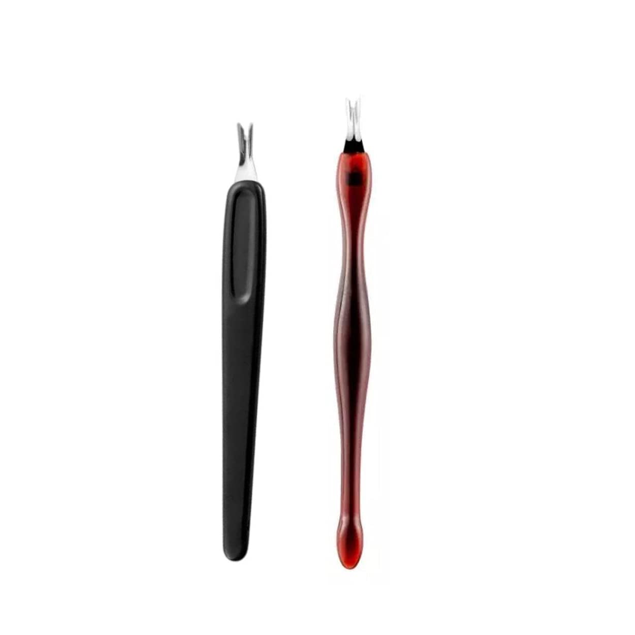 Nagelhautmesser iFRich 2 Stück Cuticle Cutter V-Klinge Cuticle Trimmer Pusher Remover Nagelhautentferner Cuticle Remover Kutikula Entferner Remover Professioneller Trimmer V-Förmiger Nagelhaut Messer