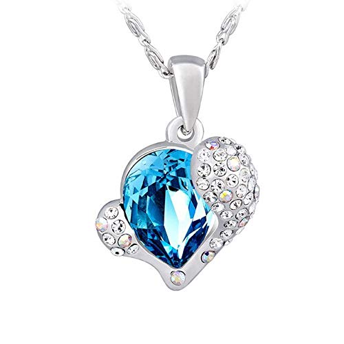 Colliers orné de pendentif cristal cœur bijoux mode raffinés