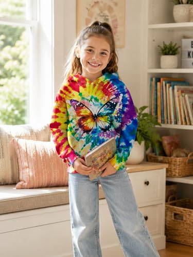 Image of uideazone Teen Girl Sweatshirt Hoody Hoodies Hooded Pullover with Pockets 4-14 Years