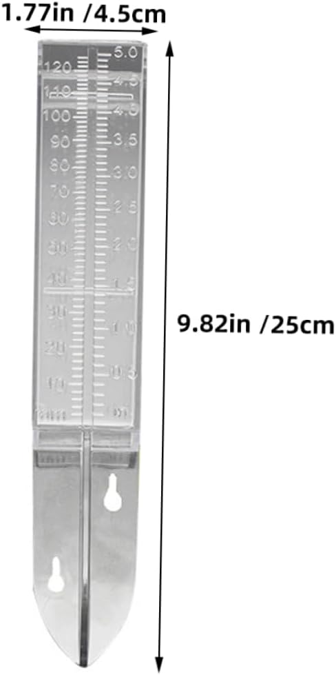 MERRYHAPY 6pcs Garden Rain Gauge Outdoor Water Gauge Measure Tube Weatherproof for Precise Rainfall Measurement