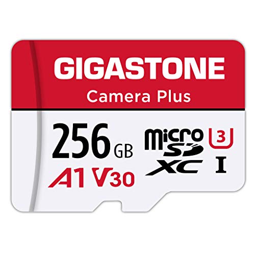 Gigastone 256GB Micro SD Card, Camera Plus, GoPro, Action Camera, Sports Camera, A1 Run App for…