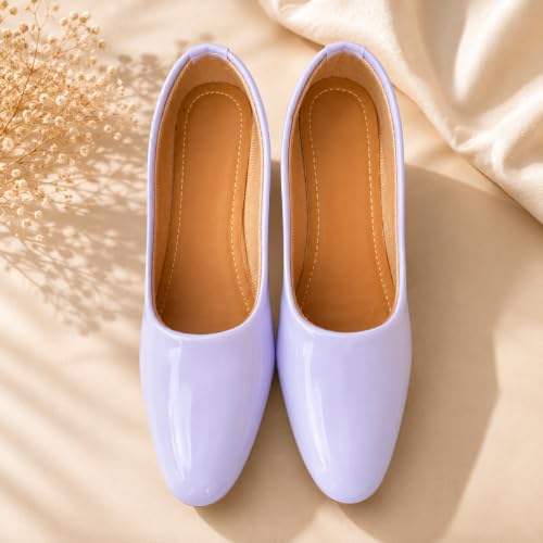 Image of Women's Block Heel Pumps | Comfortable Slip-On Office & Casual Heels | Stylish Women's Pumps