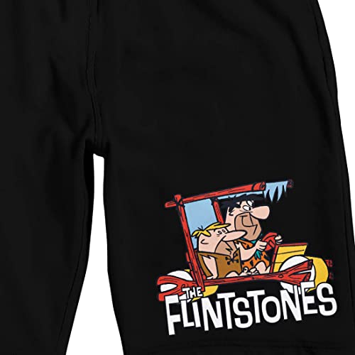 Bioworld The Flintstones Car Men's Black Sleep Pajama Shorts2