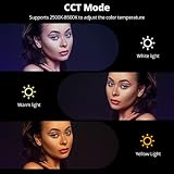 AMBITFUL A2 Pełny kolor lampy RGB, CRI 95 TLCI 97 Dokładny kolor, 2500K-8500K regulowany, Tryb RGB CCT HSI, Efekt światła 29 Fx, Obsługa sterowania APP, Projektowanie magnesów (A2-K2)
