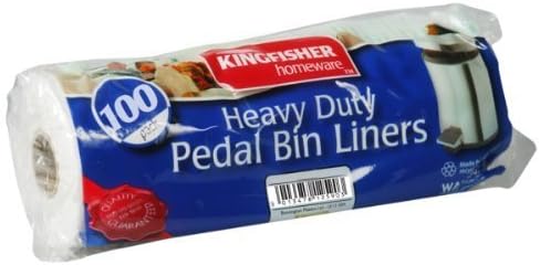 Kingfisher Pedal Bin Liners, Pack of 100, White