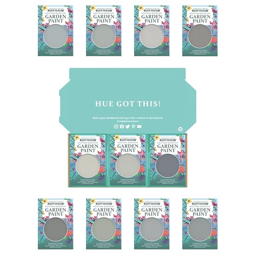 Rust-Oleum Garden Paint in Matt Finish – Dusky Greys Tester Box