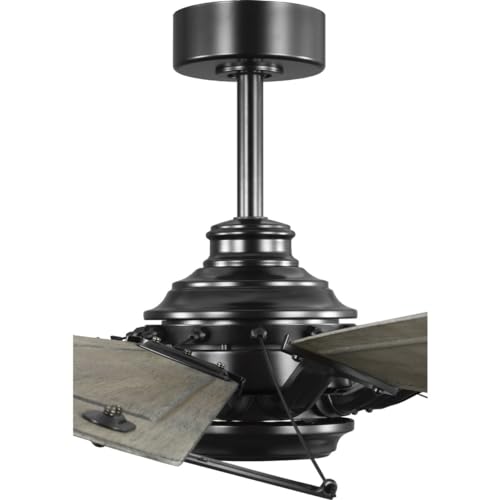 Progress Lighting Springer II 60" Indoor Outdoor Ceiling Fan, Matte Black by Progress Lighting - Used condition - Image 8