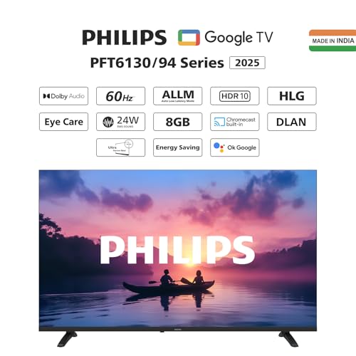 Image of Philips 80 cm (32 inches) 6100 Series Frameless HD Smart LED Google TV 32PFT6130 /94