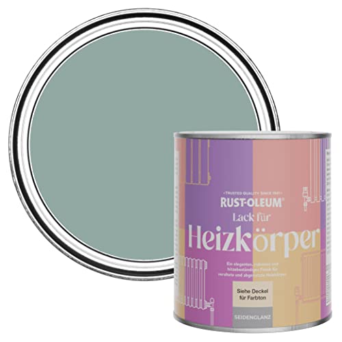Rust-Oleum, blau Heizkörperfarbe, hitzebeständig, geruchsarm in Seidenglanz Finish - Greshamblau 750ML