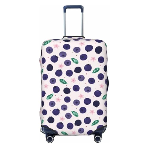 Travel Luggage Cover Protector - Cute Blueberry No.1017 Washable Suitcase Covers For 18-32 Inch Luggage