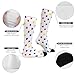 XTPSHN Rainbow Polka Dot Crew Socks 16 Inch Cozy Breathable Sock Fit Fun Fashion Sockings for Women Men