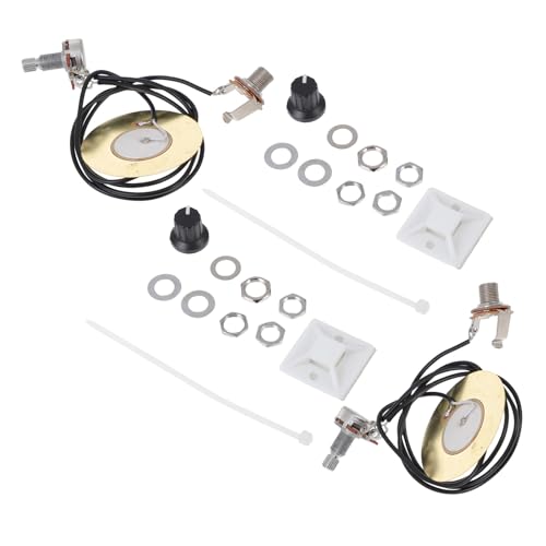 Hemoton 2juego Kit De Pastillas Para Guitarra Acústica Pastilla Piezoeléctrica De Transductor...
