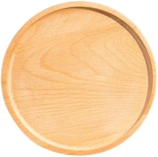 Tray Domestic Round Tray Bread Cake Baking Tea Wine Cup Commercial Solid Wood Party Drink Dim Sum Serving Trays