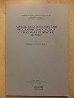 ... Faunal relationships and geographic distribution of mammals in Sonora, Mexico, B00085VCRM Book Cover