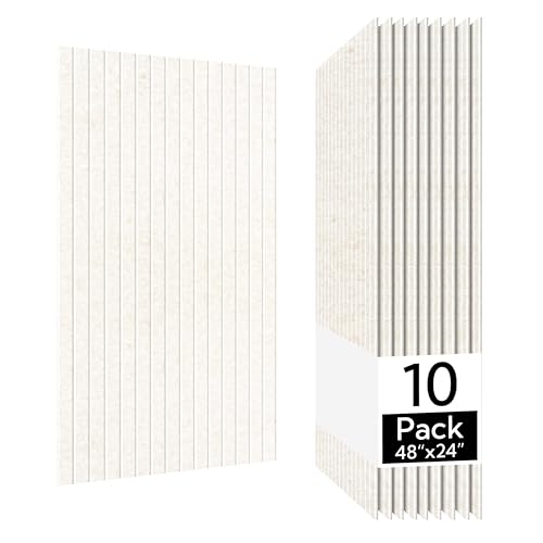 Olanglab Acoustic Wall Panels 10 Pack, 48 x 24 per