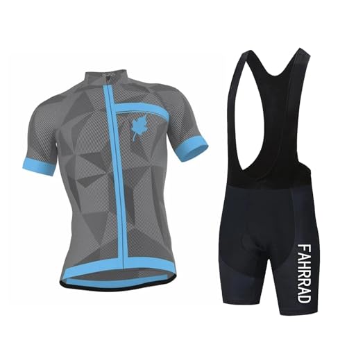 Maillot de cyclisme homme avec short rembourré gel 9D respirant taille XXL