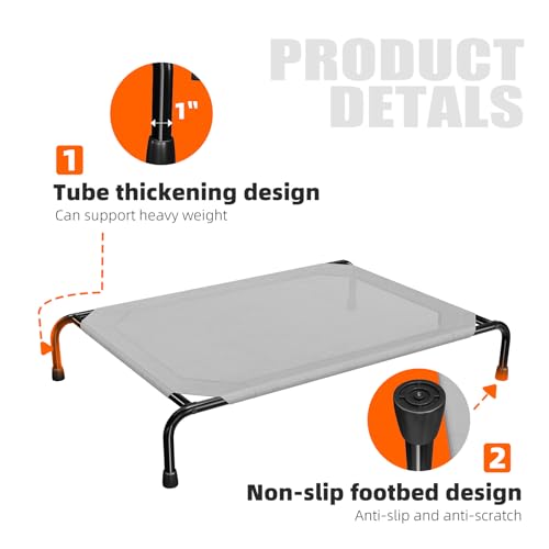 image for Simple Trending Raised Dog Bed for Large Dogs, Waterproof XL Dog Cot, 