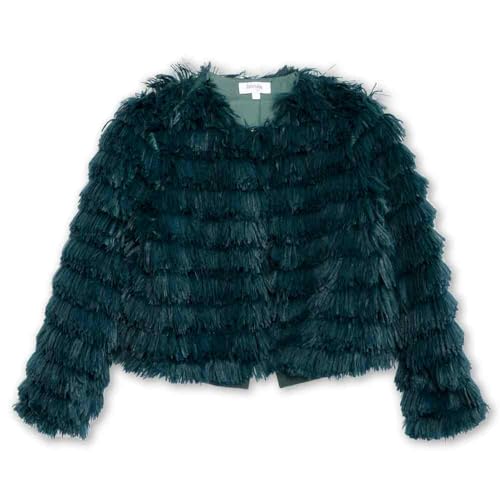 Image of Speechless Girls' Open Front Shaggy Jacket