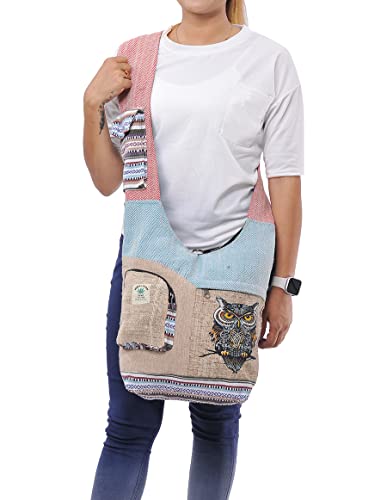 Image of THE COLLECTION ROYAL Graphic Crossbody Bag for Women, Boho Purse, Boho Bag, Hippie Bag, Hippie Purse, Cloth Purse for Women