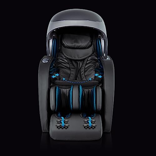 Osaki Os-4D Escape (Grey & Black) 4D Roller Mechanism With S-Track, Chromo-Therapy Space Capsule Cover, Heating On Lumbar And Calf With Full Body Airbag Massage. #TOP5