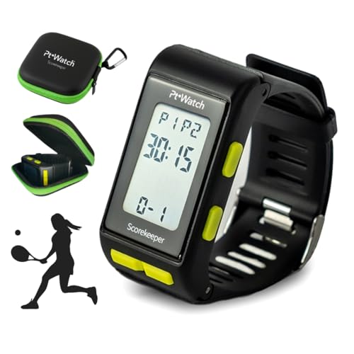 Pt Watch Reloj Contador de Puntos para Pádel y Tenis – Reloj Deportivo con Cronómetro y Alarma – Accesorios Padel Scorekeeper para Muñeca, Resistente al Agua