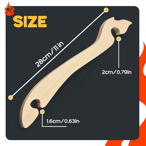 Wooden Oven Rack Puller 2 Pack Oven Long Handle Push Pull Tool Oven Accessories for Toaster Oven Air Fryer, Prevent Scalding