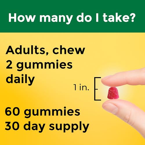 Nature Made High Absorption Magnesium Citrate 200 mg, Dietary Supplement for Muscle Relaxation Support, 60 Gummies, 30 Day Supply