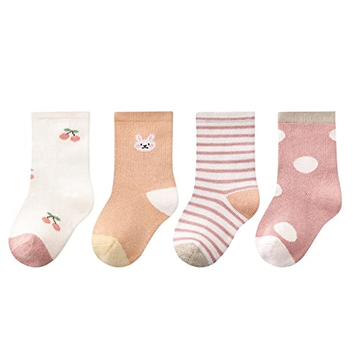 Large Pack Socks Socks Summer Cotton Socks Cartoon Thin Breathable Autumn Cartoon Fashion 4pcs Youth Athletic Socks