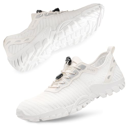 Image of SOBASO Water Shoes Women Men Quick Drying Swim Beach Aqua Shoes for Water Sport Diving Hiking Sailing Travel