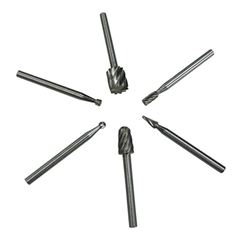 Preisvergleich Produktbild JRL 6 Stück Erdbeeren Rotierende aus Wolframstahl Wolframcarbid verschmierte für Dremel Werkzeug drehbar