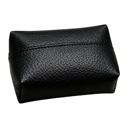 NonMiFyR Scatola Rettangolare per Fazzoletti con Coperchio Protettivo, Dispenser per Tovaglioli E Scatola per Fazzoletti Cosmetici per Toletta, Comodino O Scaf, Nero