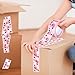 Whaline 109 Yard Halloween Packaging Tape Cute Pink Ghost Pumpkin Flower Pattern Tape Cartoon Shipping Tape for Small Business DIY Crafts Box Carton Decor