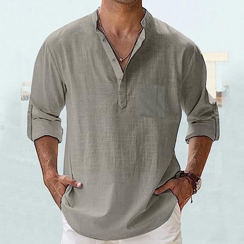 Top Homme Col Revers- Sweat-Shirt à Manches Longues-Haut Grande Taille Casual Avec Boutons Chemise Polyvalent Confortable Basique Blouse Automne Hiver Mode Chic Pullover Sweats