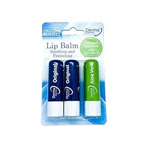 Derma Intensive+ Lippenbalsem – Set van 3 (2 Originele Lippenbalsems + 1 Aloë Vera Lippenbalsem)
