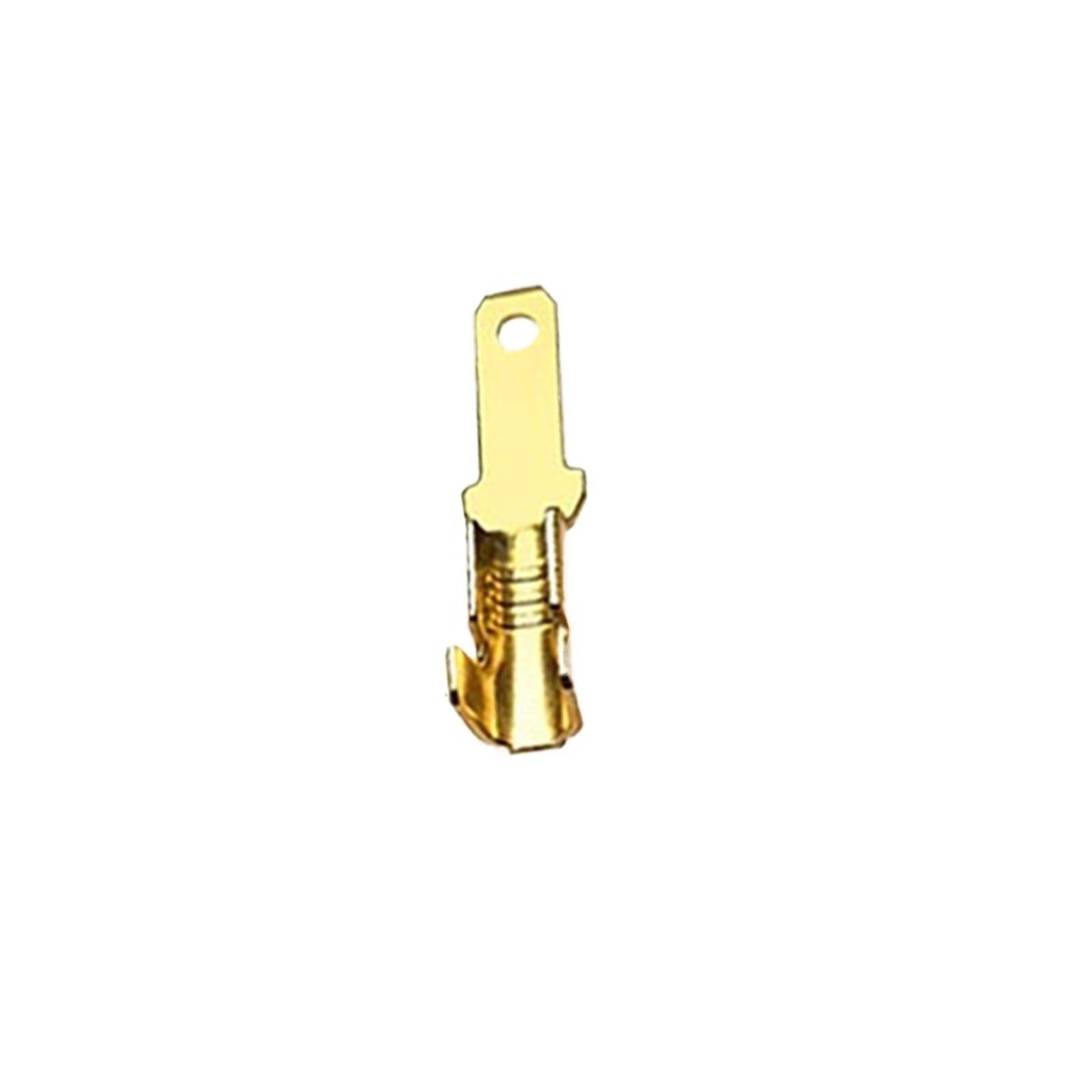 xuyuyan 100Pcs/Lot 2.8/4.8/6.3mm Female And Male Crimp Terminal Brass(2.8 Male Golden)