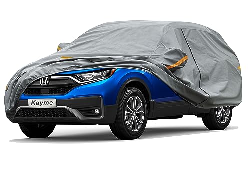 Image of Kayme Heavy Duty SUV Car Cover Custom Fit Honda CR-V /CRV (2015-2025) Waterproof All Weather for Automobiles, Full Exterior Covers Sun Rain UV Protection.（Deliver About 3-10 Days）