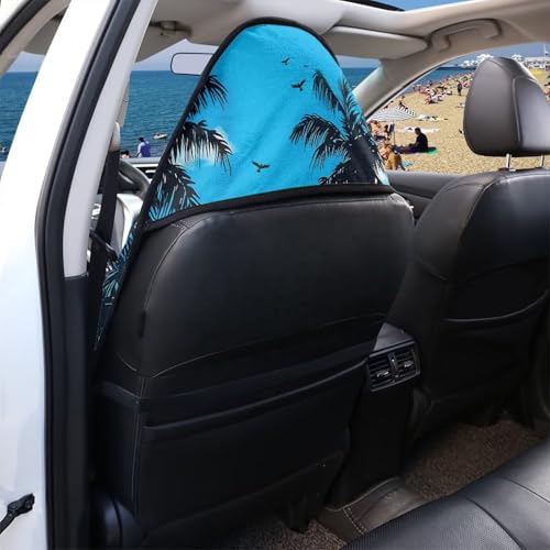 Image of Beach Turtle Car Seat Towel Cover Front Seats Only Water Sweat Car Seat Protector After Gym Workout Beach and Swimming Universal Fit Most Cars Women Men