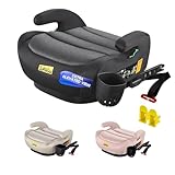 Jovikids i-Size Booster Car Seat, 125-150cm Highback Toddler Booster Seat with ISOFIX, ECE R129 Approved, Seat Belt Guide, Lightweight & Portable, Removable Machine Washable Cover - Black