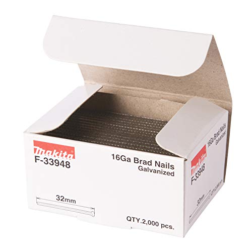 Clous brads T16 Ga galvanisés Long. 32mm 2000 pcs - MAKITA F-33948