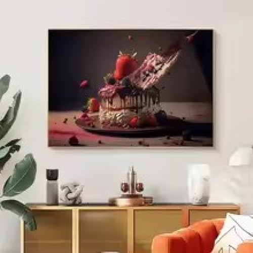 Toile gâteau au chocolat pour une déco de boulangerie accueillante