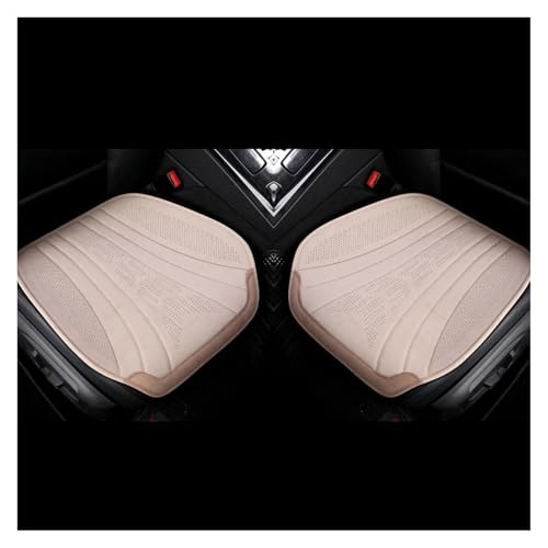 Fundas de asiento de coche de ante suave beige para una protecci&oacute;n interior de lujo