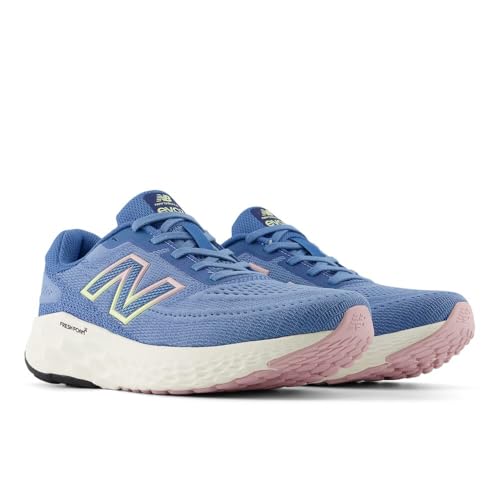 New Balance New Balance Women's Fresh Foam X EVOZ V4 Running Shoe, Blue Laguna/Sea Stone/Parchment, 12 M